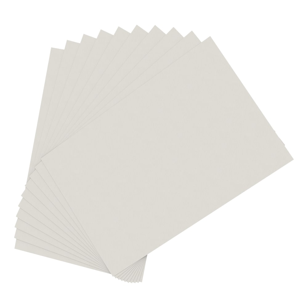 Office Depot Brand Construction Paper, 12in x 18in, 100% Recycled, Stone White, Pack Of 50 Sheets