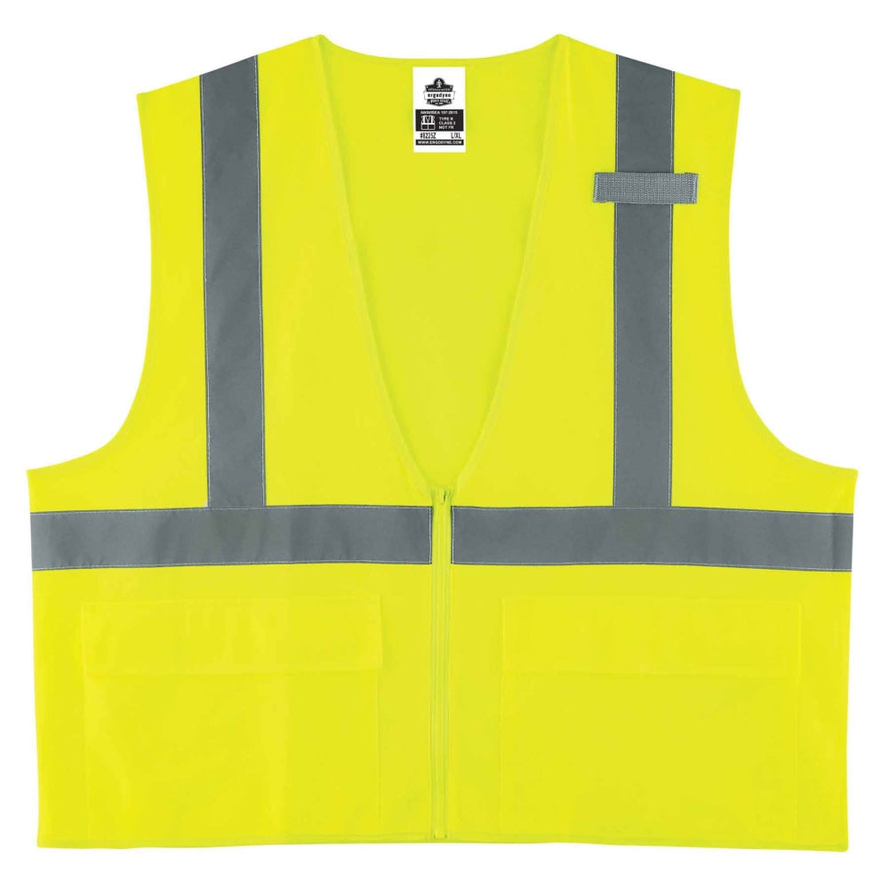 Ergodyne GloWear Safety Vest, Standard Solid, Type-R Class 2, Large/X-Large, Lime, 8225Z