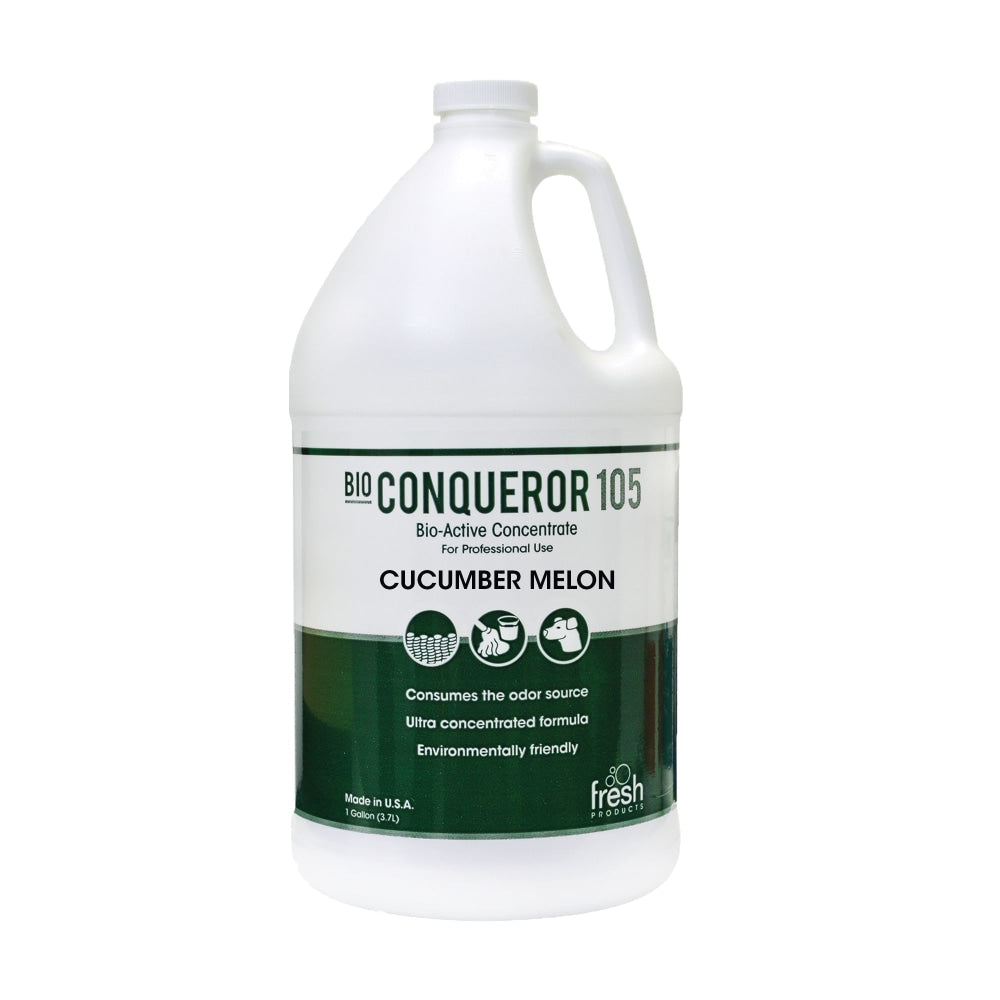 Fresh Products Bio Conqueror 105 Liquid Concentrate, Cucumber Melon Scent, 1 Gallon, Pack Of 4 Bottles