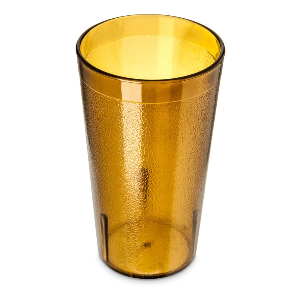 Carlisle Stackable SAN Plastic Tumblers, 12 Oz, Amber, Pack Of 72