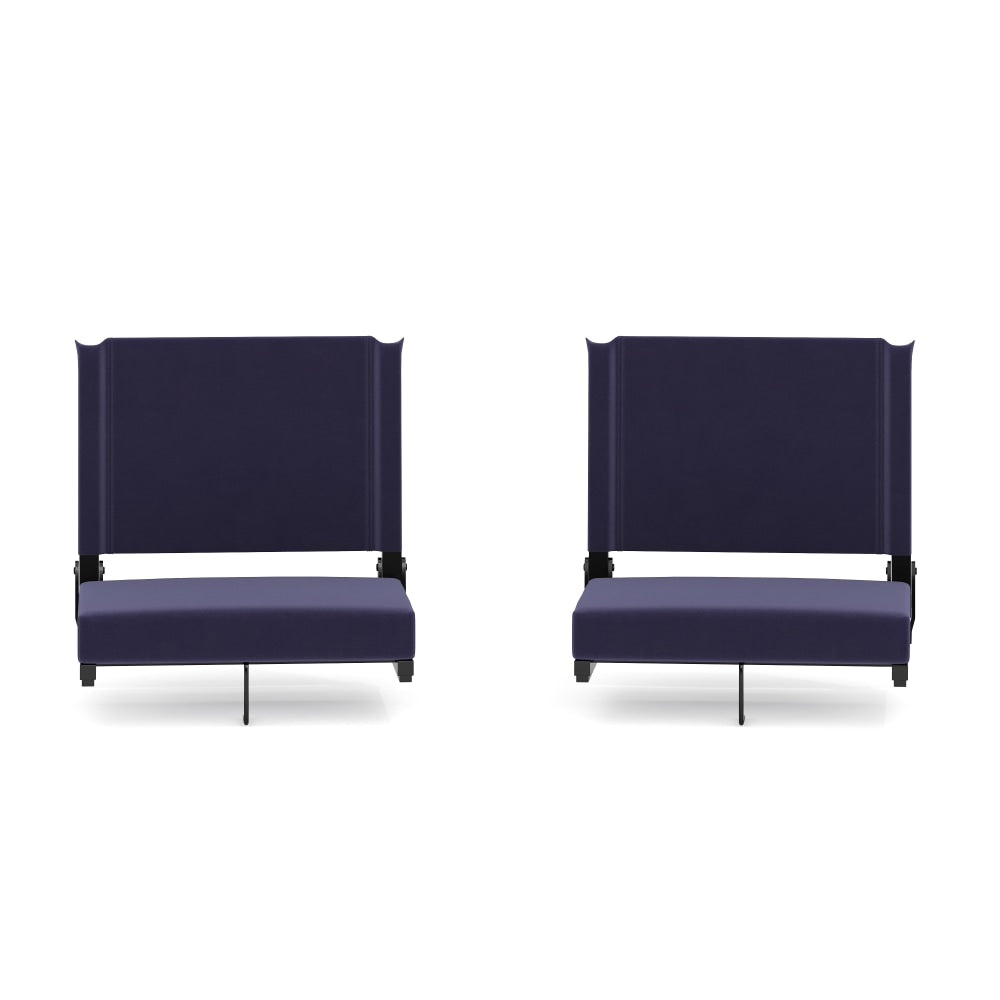 Flash Furniture Grandstand Comfort Seats, Navy/Black, Set Of 2 Seats