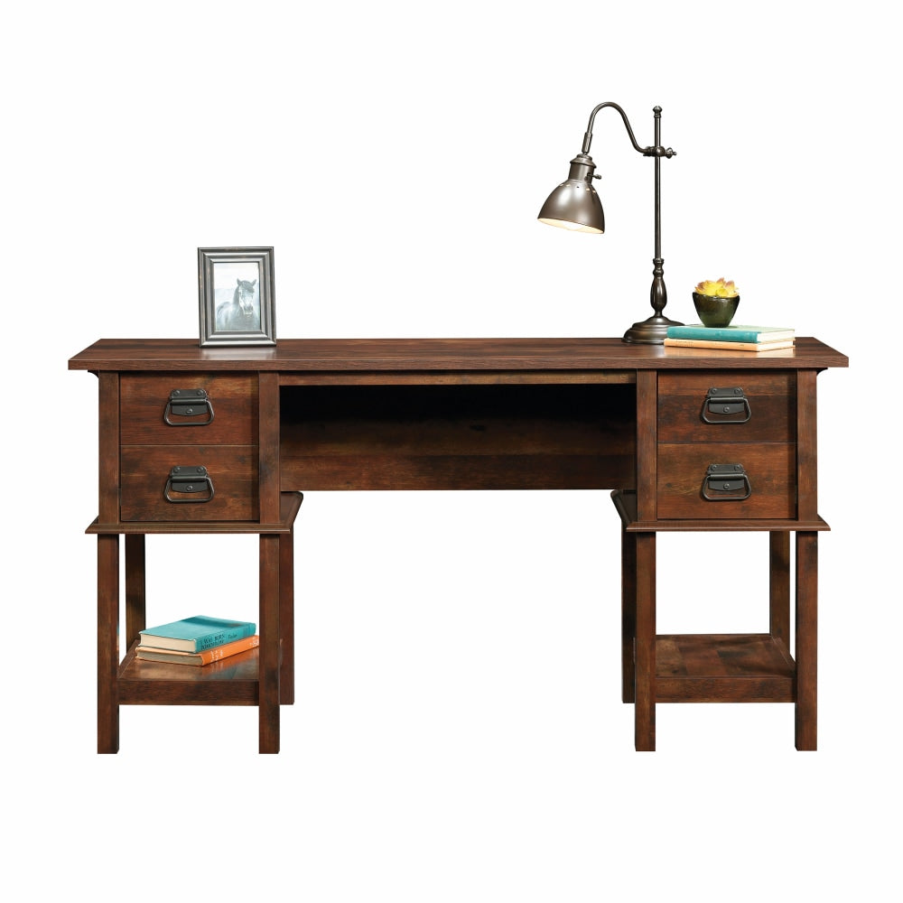 Sauder Viabella 60inW Computer Desk, Curado Cherry