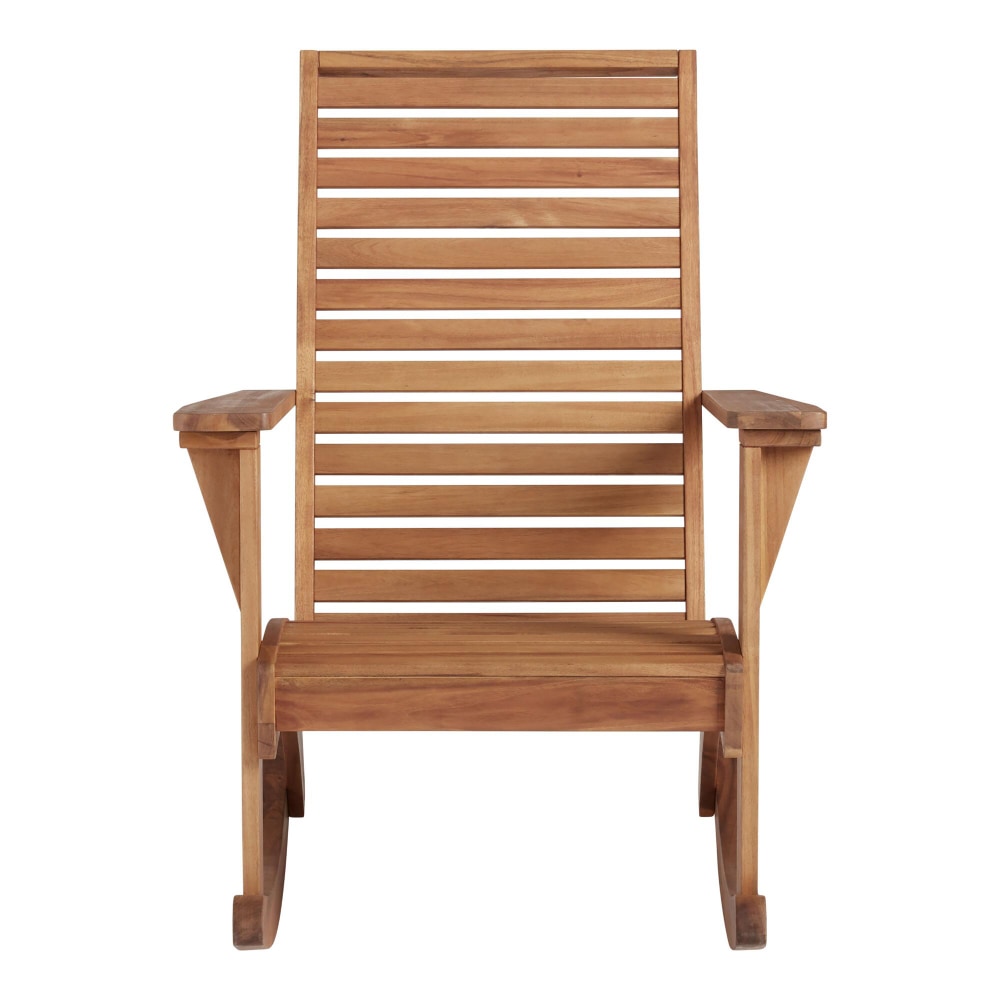 Linon Keir Outdoor Rocking Chair, Natural