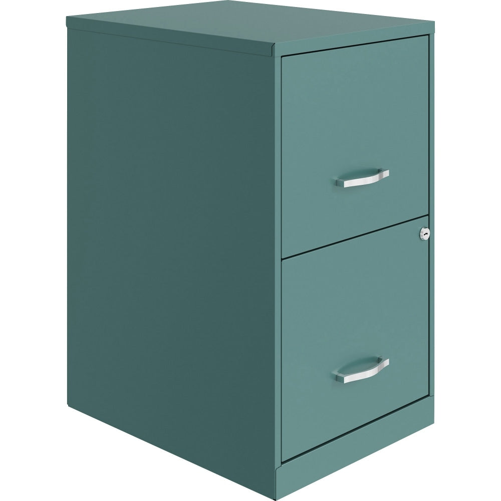 NuSparc 18inD Vertical 2-Drawer Mobile File Cabinet, Teal