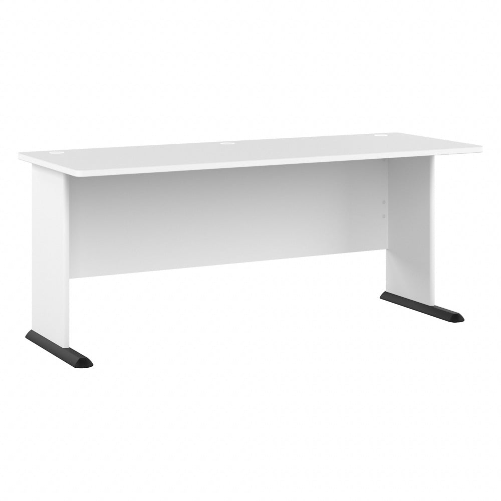 Bush Business Furniture Studio A 72inW Computer Desk, White, Standard Delivery