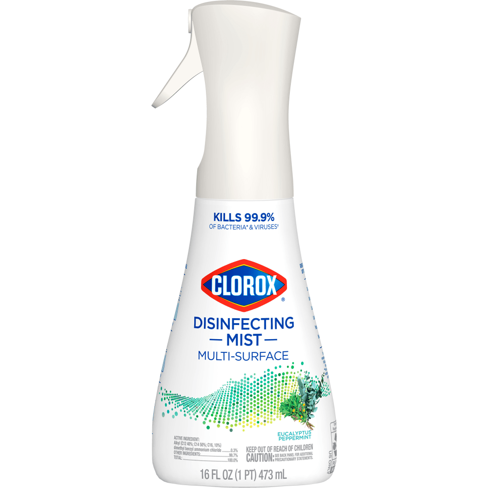 Clorox Disinfecting Mist Multi-Surface Spray, Eucalyptus Peppermint, 16 Fl Oz