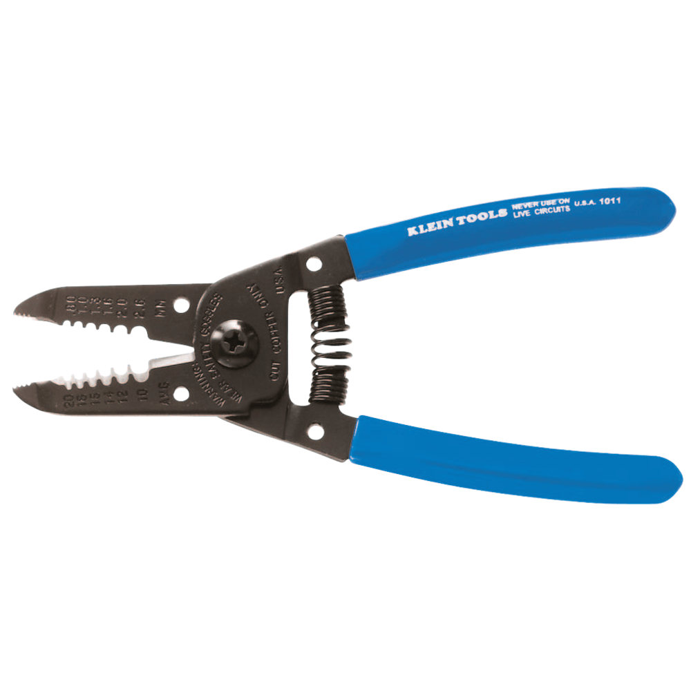 Wire Stripper-Cutter, 10-22 AWG, Blue