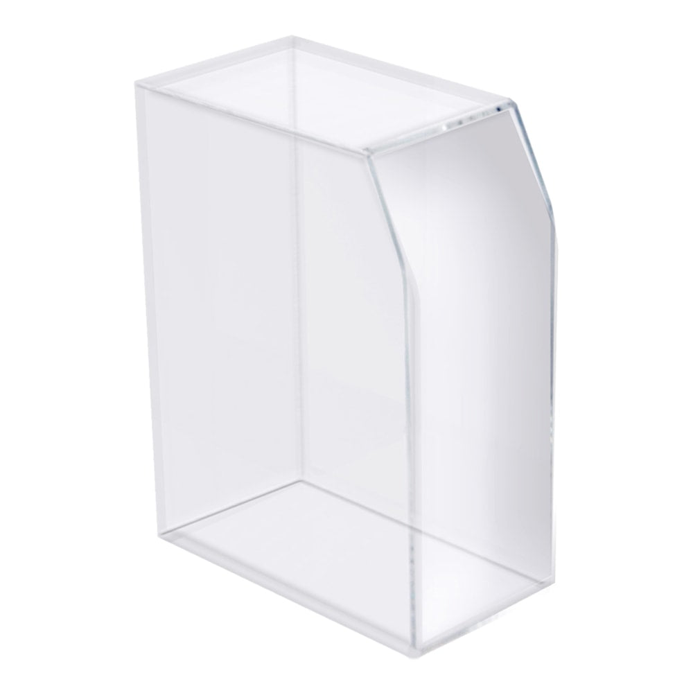 Azar Displays Acrylic Desktop Magazine/File Holder, 12-1/4inH x 5inW x 8-3/4inD, Clear