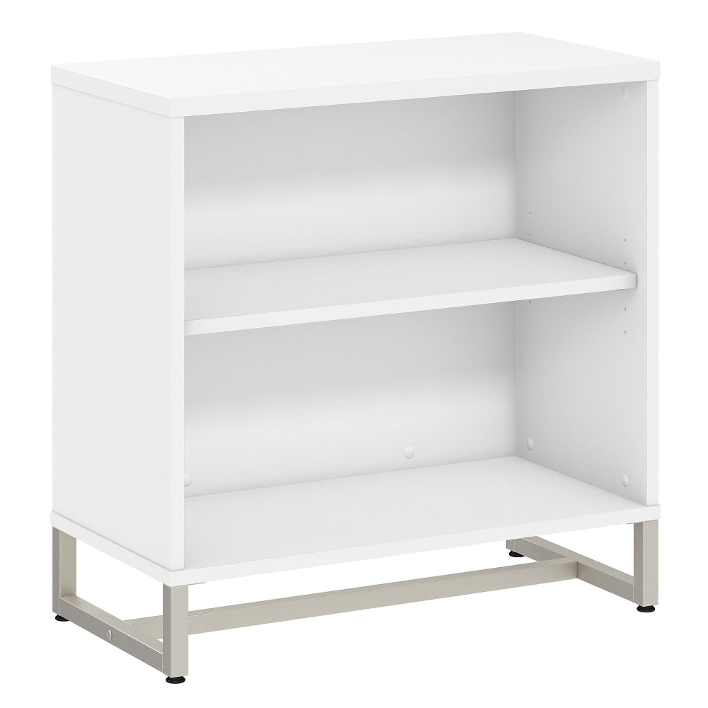 Bush Business Furniture Method 30inH Bookcase Cabinet, White, Standard Delivery