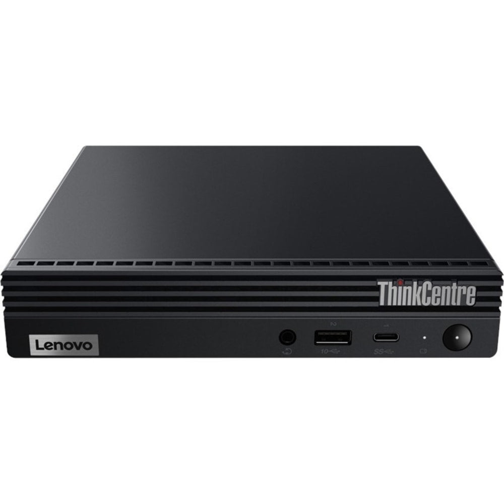 Lenovo ThinkCentre M60e 11LV004TUS Desktop Computer - Intel Core i5 i5-1035G1 Quad-core 1 GHz - 8 GB RAM- 256 GB M.2 PCI Express SSD - Tiny - Black - Windows 10 Pro 64-bit - Intel UHD Graphics- 65 W