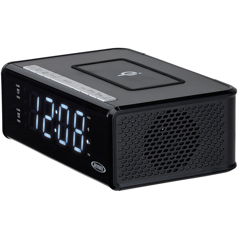 Jensen QiCR-200 Clock Radio - 2 x Alarm - AM, FM - USB