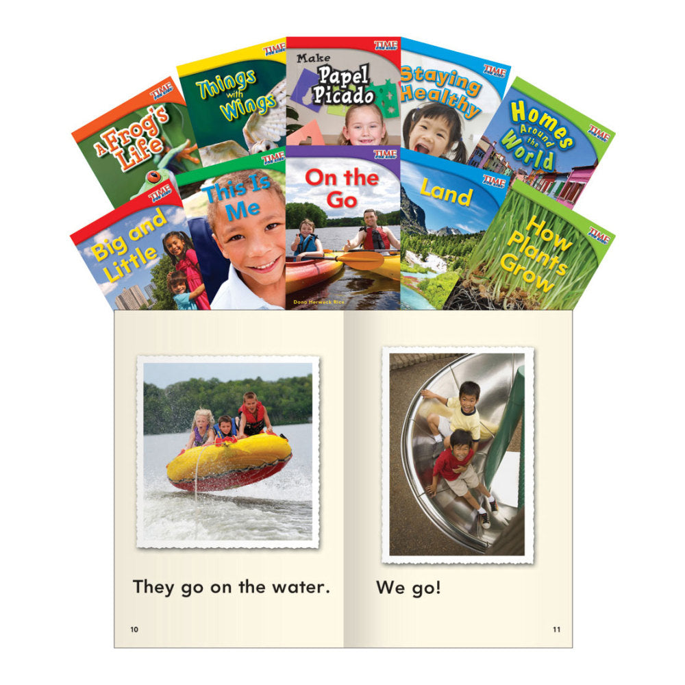 Teacher Created Materials TIME FOR KIDS Nonfiction Book Set, Set 1, Set Of 10 Books, Grade 1