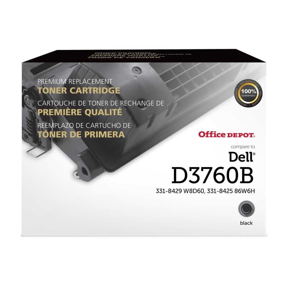 Office Depot Remanufactured Black High Yield Toner Cartridge Replacement For Dell C3760, ODC3760B