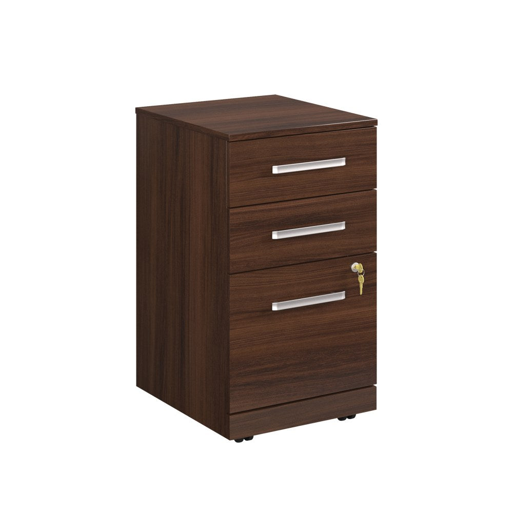 Sauder Affirm 20inD Vertical 3-Drawer Mobile File Cabinet With Lock, Noble Elm