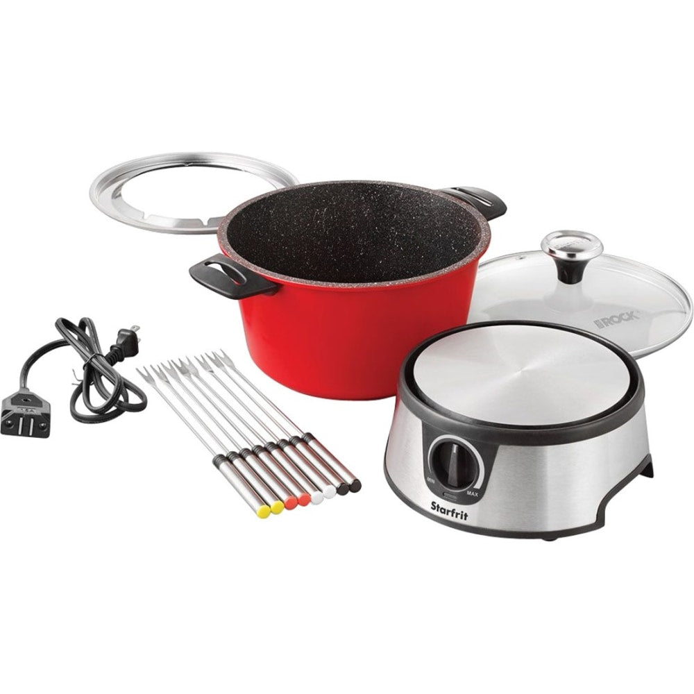 Starfrit The Rock Electric Fondue Set - 3.20 quart - 8 Forks