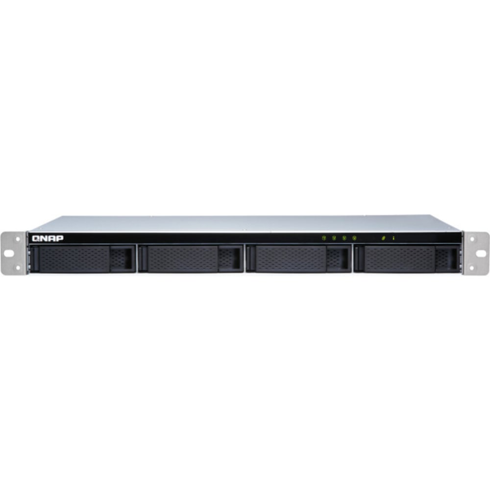 QNAP TL-R400S Drive Enclosure SATA/600 - Mini-SAS Host Interface - 1U Rack-mountable - 4 x HDD Supported - 4 x SSD Supported - 4 x Total Bay - 4 x 2.5in/3.5in Bay