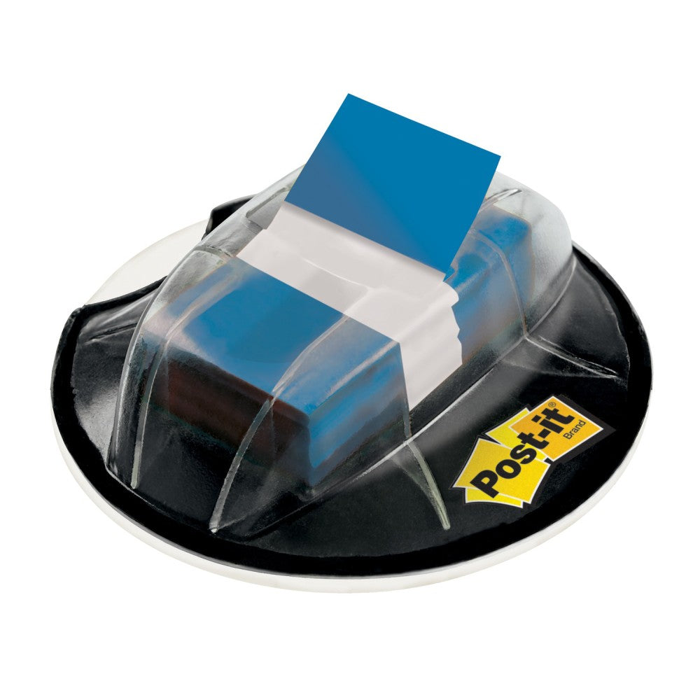 Post it Flags in Desk Grip Dispenser, 1in x 1 7/10in, Blue, 200 Flags