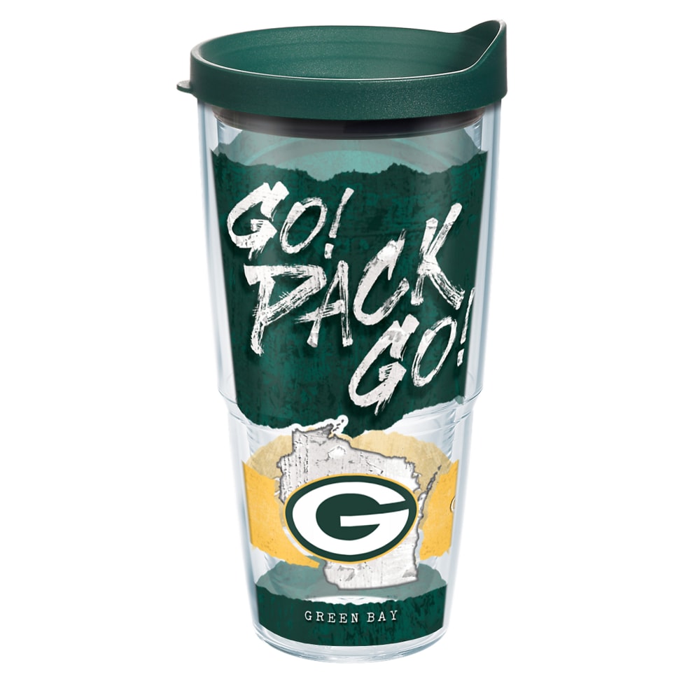 Tervis NFL Statement Tumbler With Lid, 24 Oz, Green Bay Packers