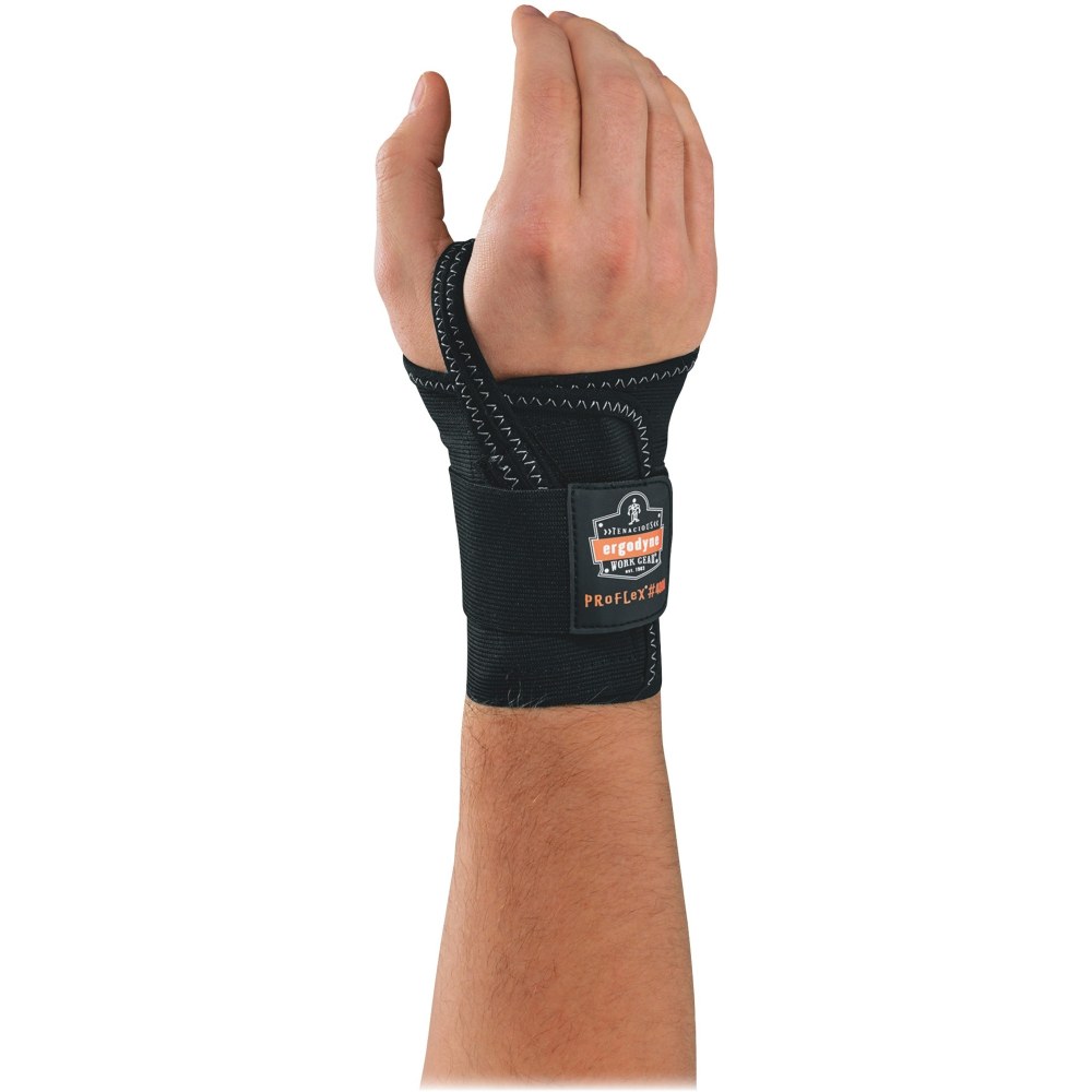 Ergodyne ProFlex 4000 Support, Single-Strap Wrist, Right, Medium, Black