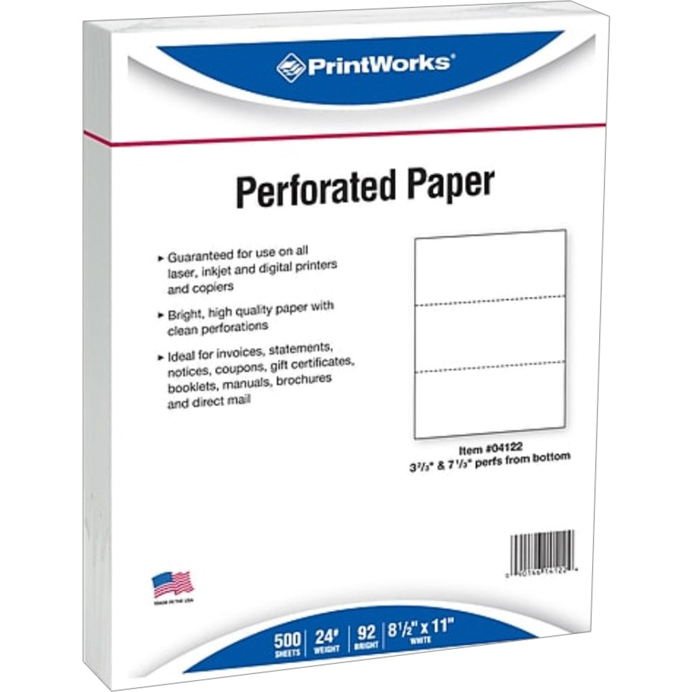 Paris Printworks Professional Multi-Use Printer & Copy Paper, White, Letter (8.5in x 11in), 2500 Sheets Per Case, 24 Lb, 92 Brightness, Case Of 5 Reams