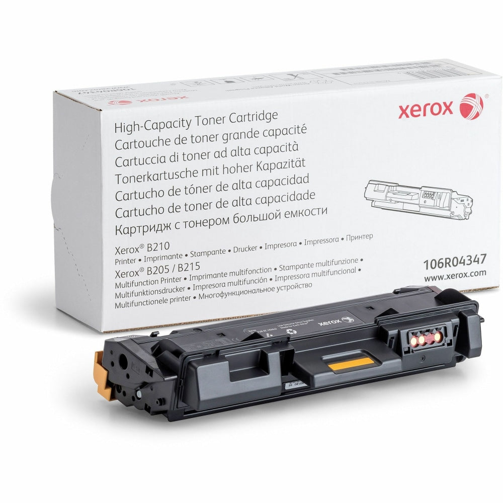 Xerox 200 Black High Yield Toner Cartridge, 106R04347