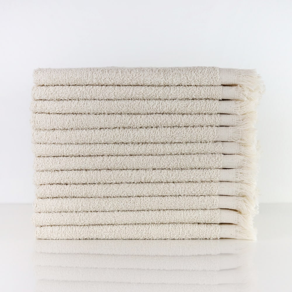 1888 Mills Fingertip Towels, 13in x 18in, Natural, Set Of 288 Towels