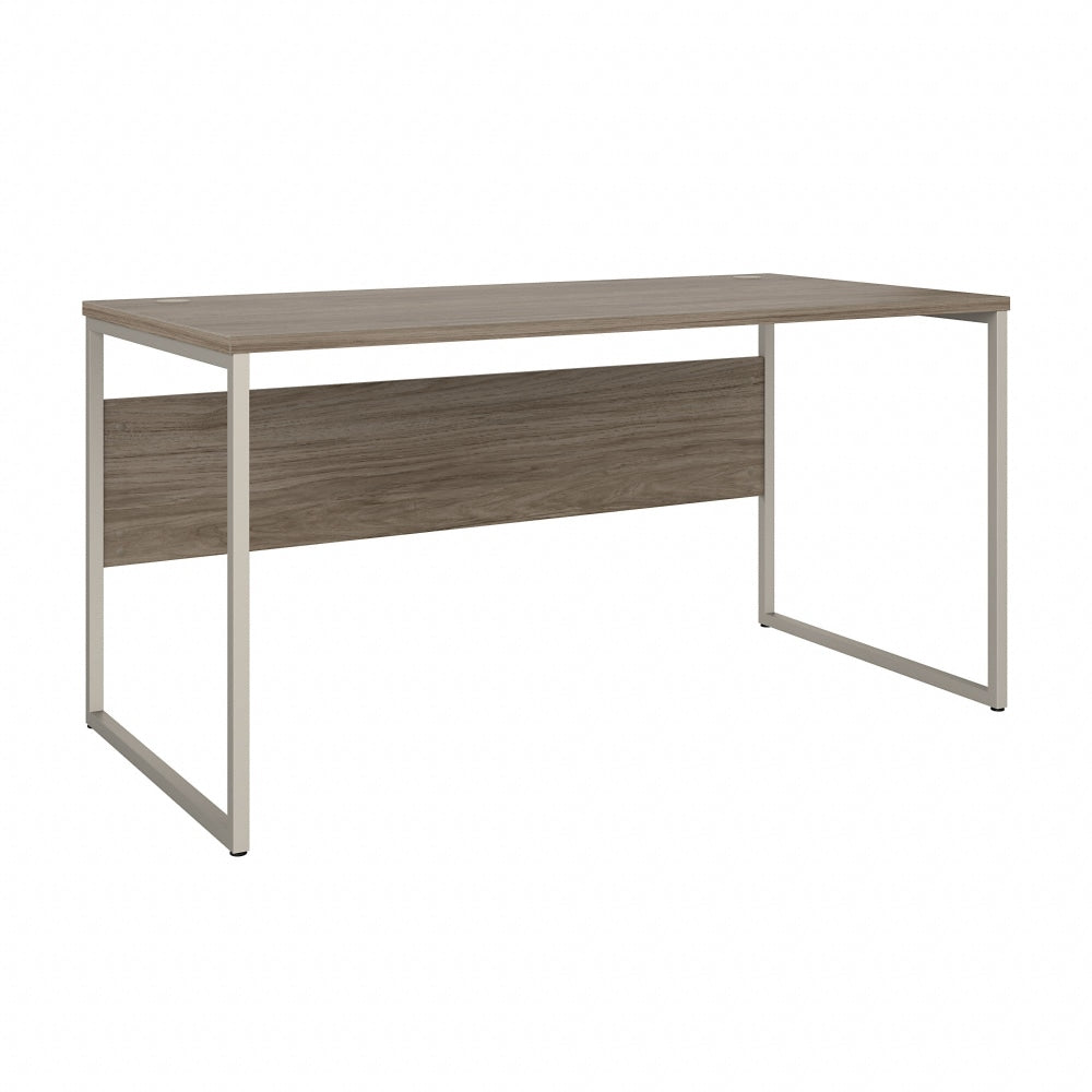 Bush Business Furniture Hybrid 60inW x 30inD Computer Table Desk With Metal Legs, Modern Hickory, Standard Delivery