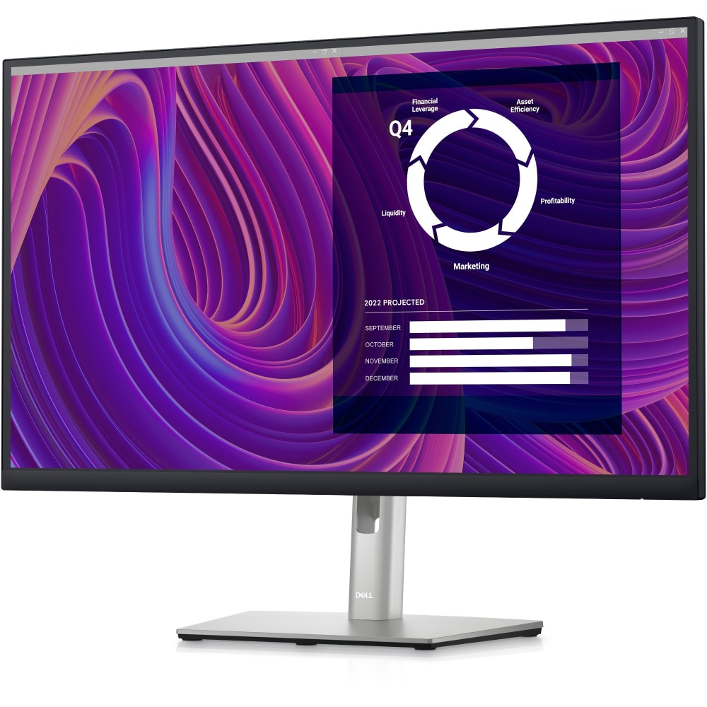 Dell P2723D 27in Class QHD LCD Monitor - 16:9 - Black, Silver - 27in Viewable - In-plane Switching (IPS) Black Technology - WLED Backlight - 2560 x 1440 - 350 Nit - 5 ms - HDMI