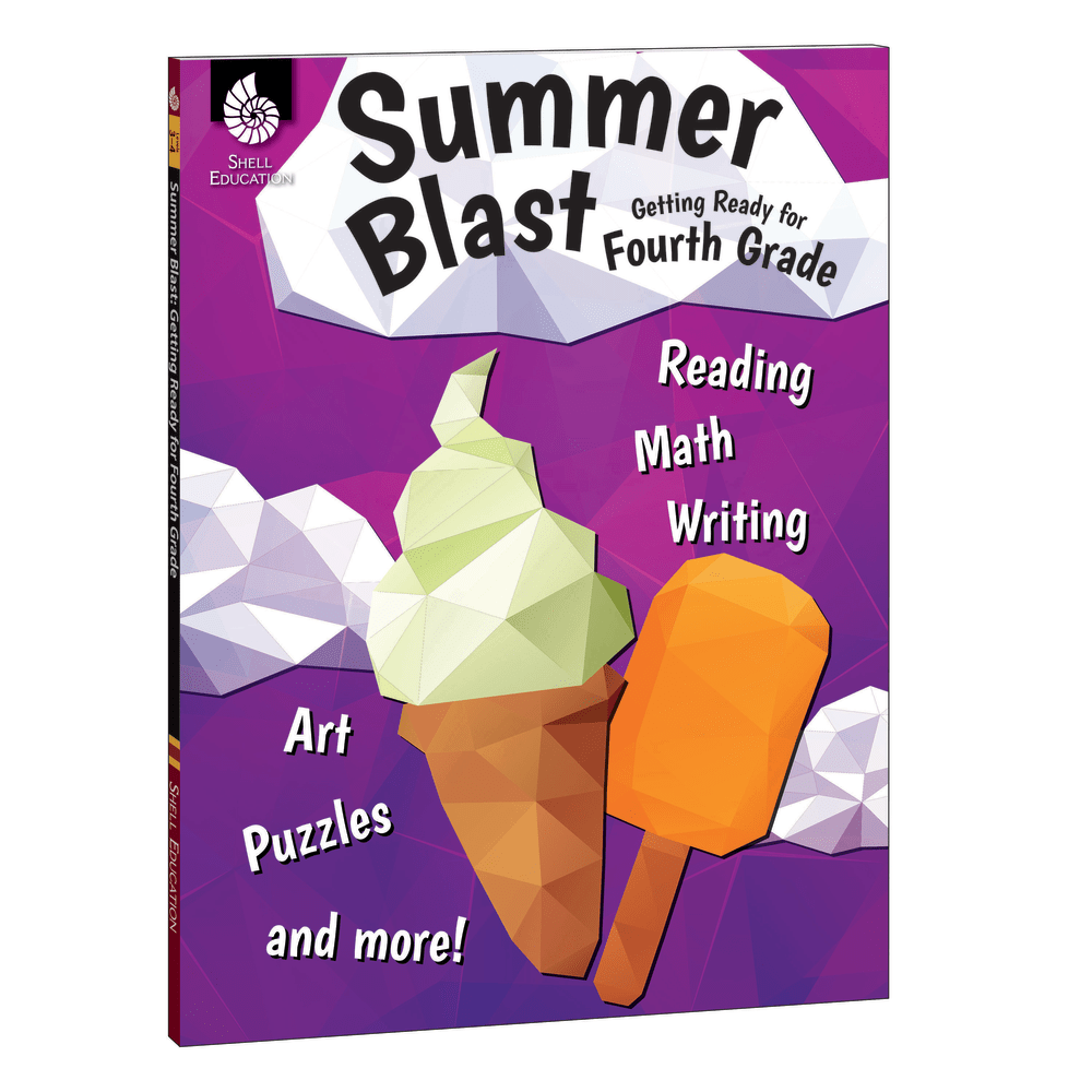 Shell Education Summer Blast Activity Book, Getting Ready For Grade 4