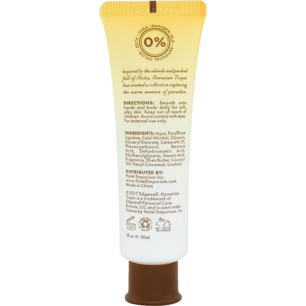 Hotel Emporium Hawaiian Tropic Body Lotion, Silky Coconut, 1 Oz, Pack Of 144 Tubes