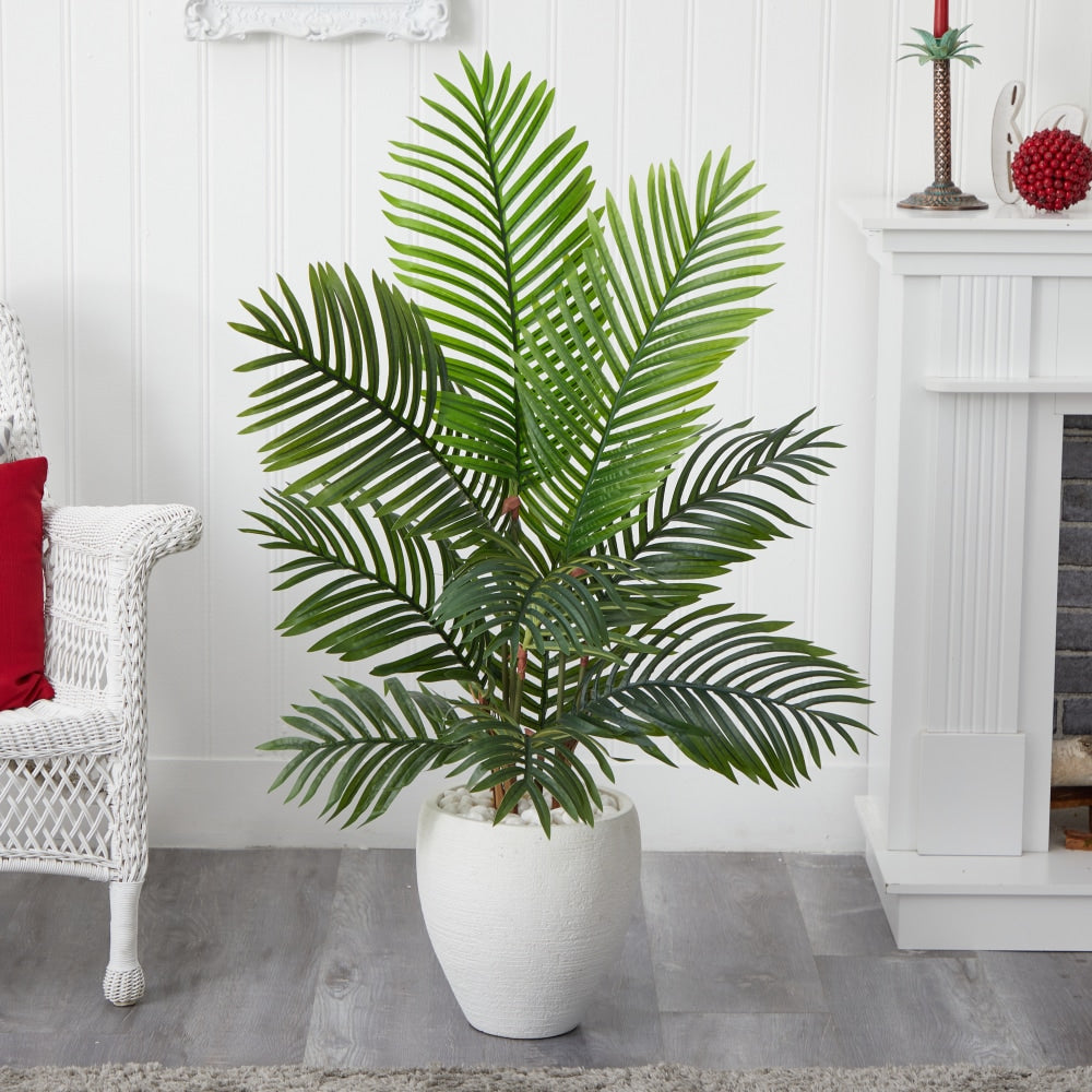 Nearly Natural Paradise Palm 54inH Artificial Tree With Planter, 54inH x 36inW x 36inD, Green