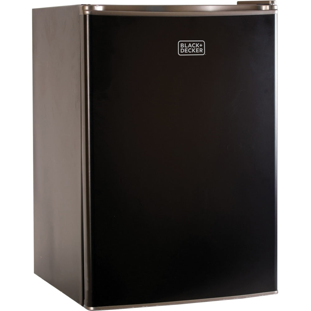 Black+Decker BCRK25B 2.5 Cubic-ft Refrigerator/Freezer (Black) - 2.50 ft³ - Reversible - Black