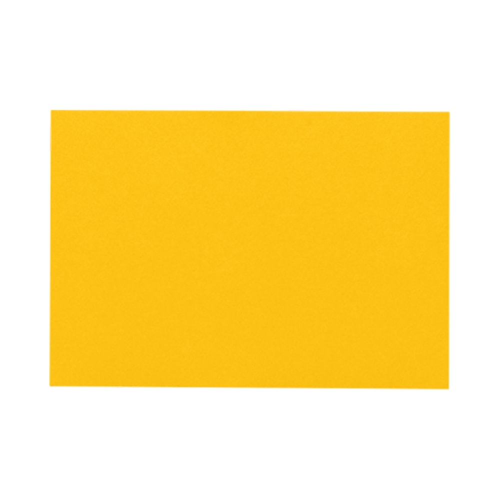 LUX Mini Flat Cards, #17, 2 9/16in x 3 9/16in, Sunflower Yellow, Pack Of 250