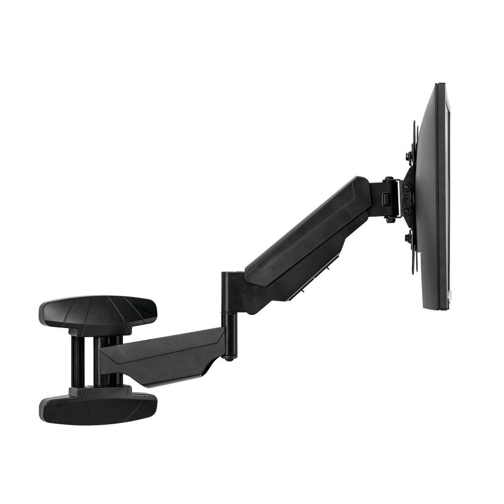 Fellowes Single Arm Wall Mount For Monitors/TVs Up To 42in, 18 13/16inH x 8 7/8inW x 20 1/4inD, Black, 8043501