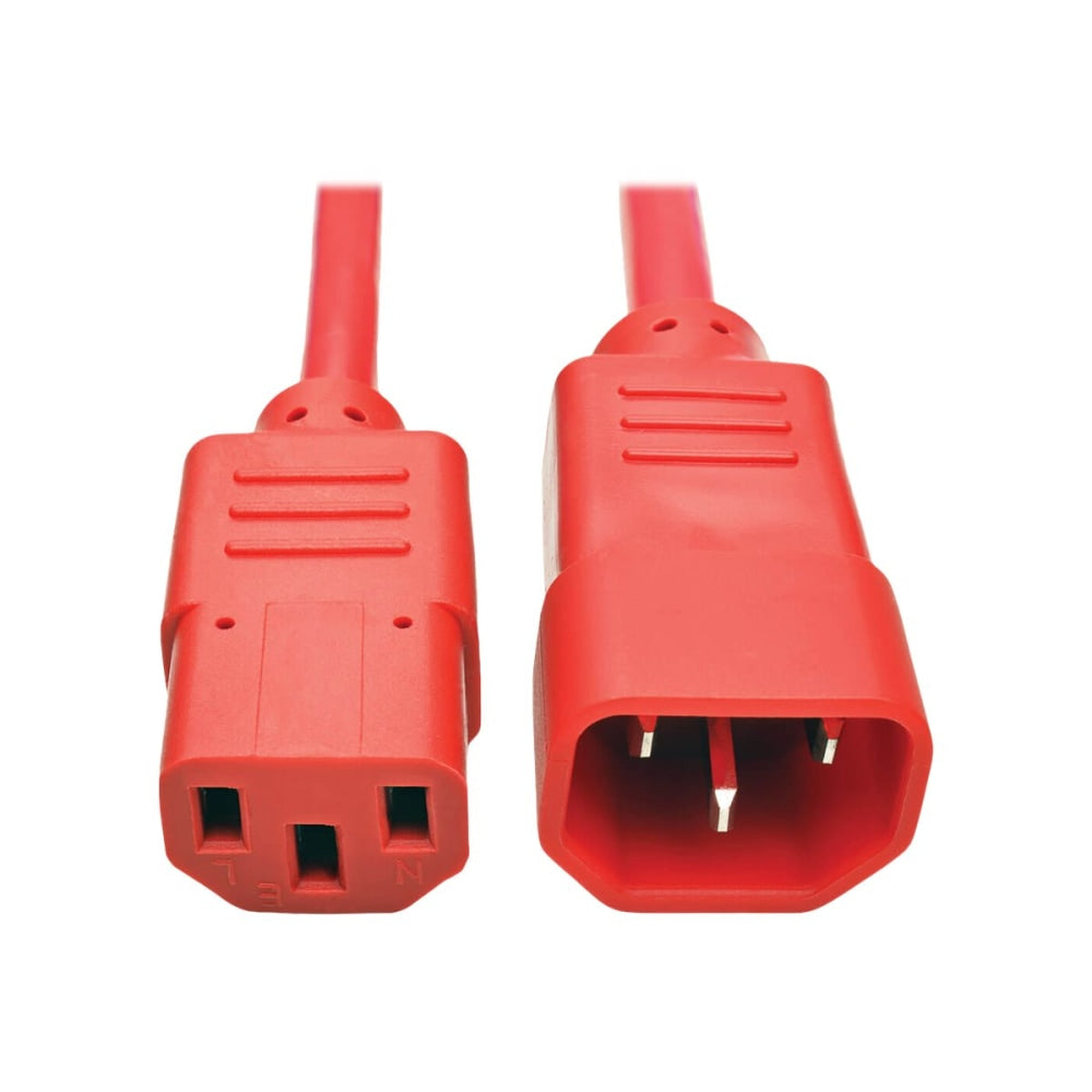 Eaton Tripp Lite Series PDU Power Cord, C13 to C14 - 10A, 250V, 18 AWG, 2 ft. (0.61 m), Red - Power extension cable - IEC 60320 C14 to power IEC 60320 C13 - AC 100-250 V - 10 A - 2 ft - red