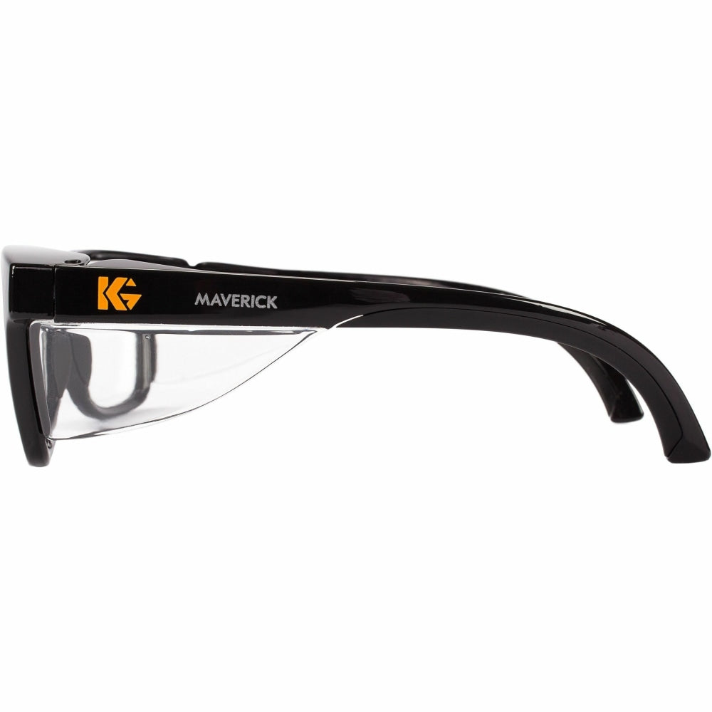 Kleenguard V30 Maverick Eye Protection - Recommended for: Outdoor - Anti-scratch, Anti-fog, Comfortable, Lightweight - Universal Size - Fog, Flying Particle, UVA, UVB, UVC Protection - Black, Clear - 1 Each