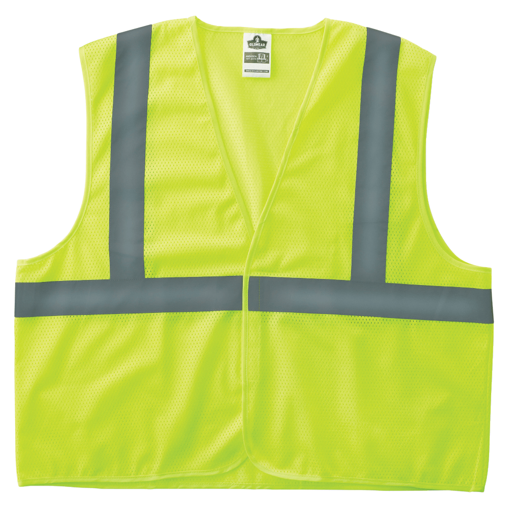 GloWear 8205HL 2XL/3XL Lime Type R Class 2 Super Econo Mesh Vest