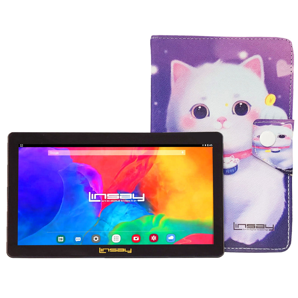 Linsay F7 Tablet, 7in Screen, 2GB Memory, 64GB Storage, Android 13, Kitty