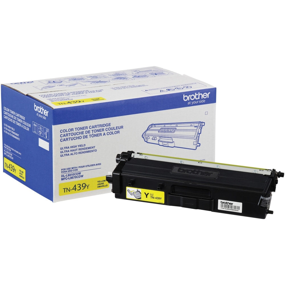 Brother TN-439 Yellow Extra-High Yield Toner Cartridge, TN-439Y