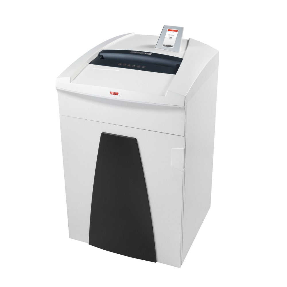 Securio by HSM P36i 49-Sheet Strip-Cut Shredder, 36-15/16inH x 22-13/16inW x 21-3/4inD, White