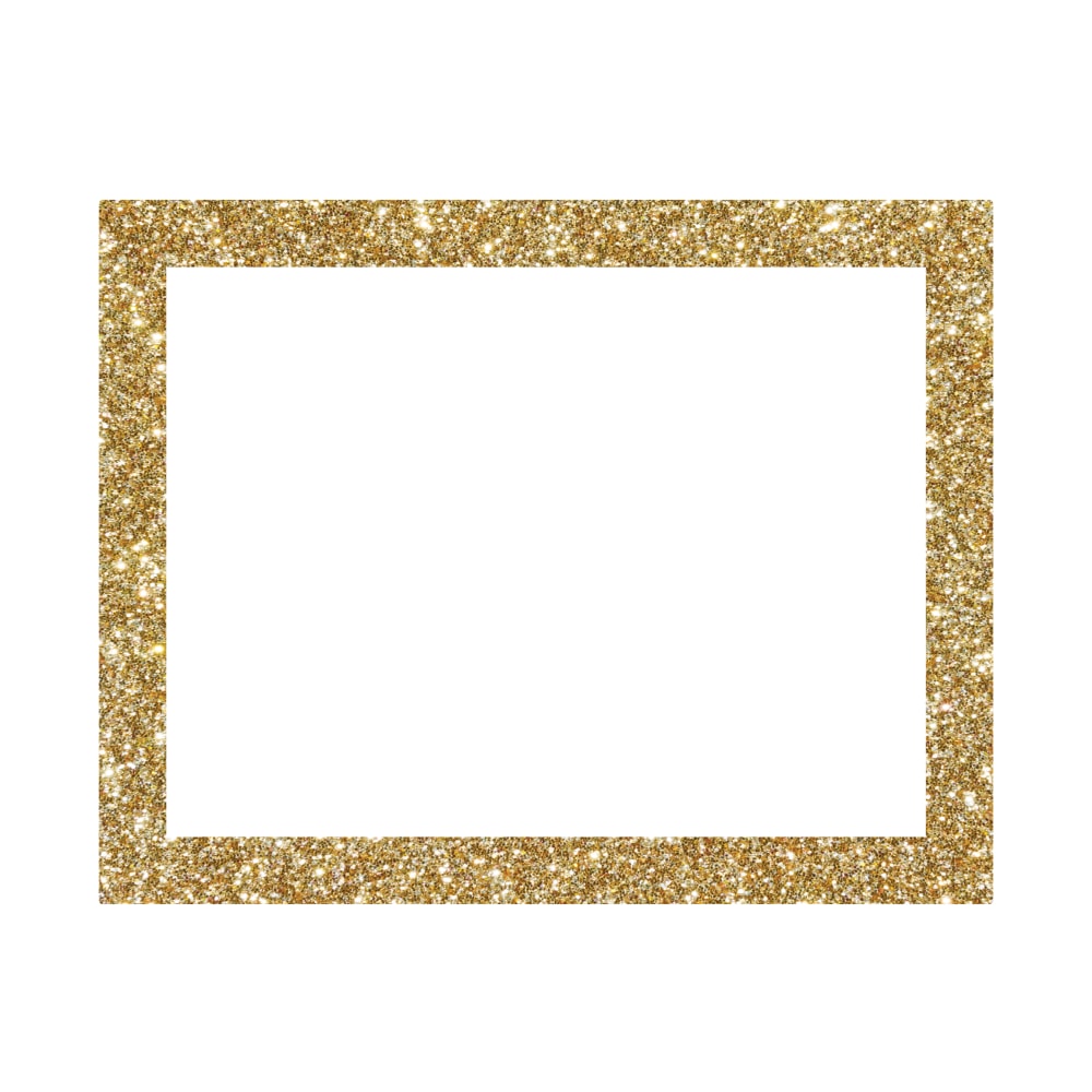 Artskills Glitter-Framed Poster Board, 22in x 28in, White/Gold