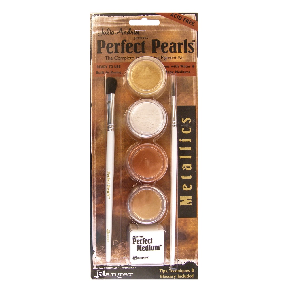 Ranger Perfect Pearls Complete Embellishing Pigment Kit, Metallics