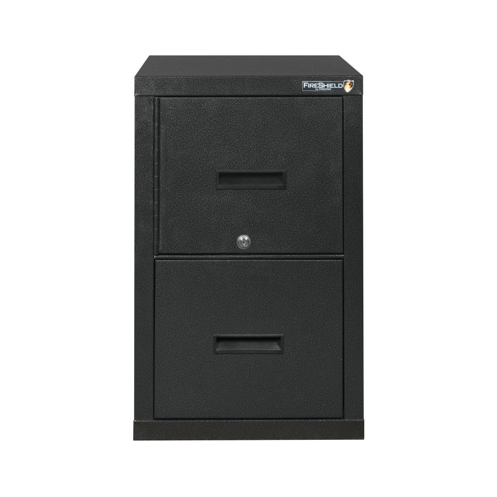 FireKing FireShield 22inD Vertical 1-Drawer File Cabinet And Safe, Metal, Black Stone