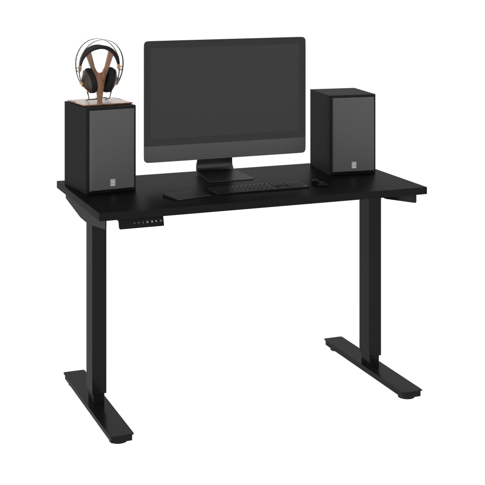 Bestar Universel Electric 48inW Standing Desk, Electric, Black