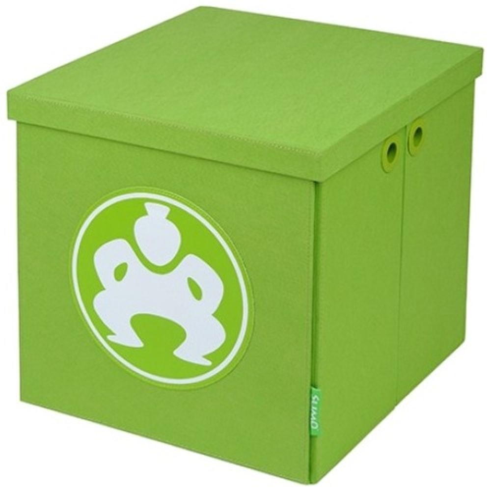 Sumo Folding Furniture Cube - 18in Green - External Dimensions: 18in Length x 2in Width x 18in Height - 21.27 gal - Stackable - Fiberboard, Fabric - Green - For Multipurpose - 4