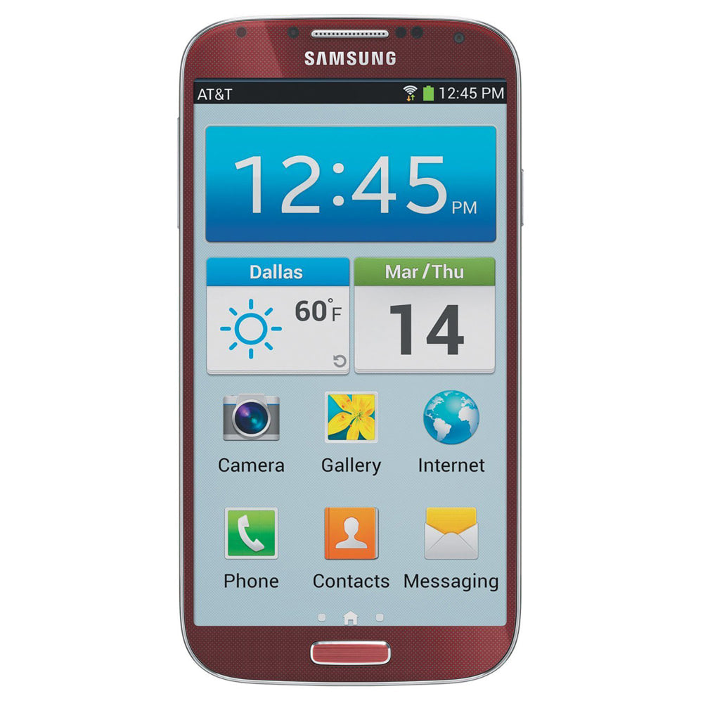 Samsung Galaxy S4 I337 Refurbished Cell Phone, Red, PSC100636