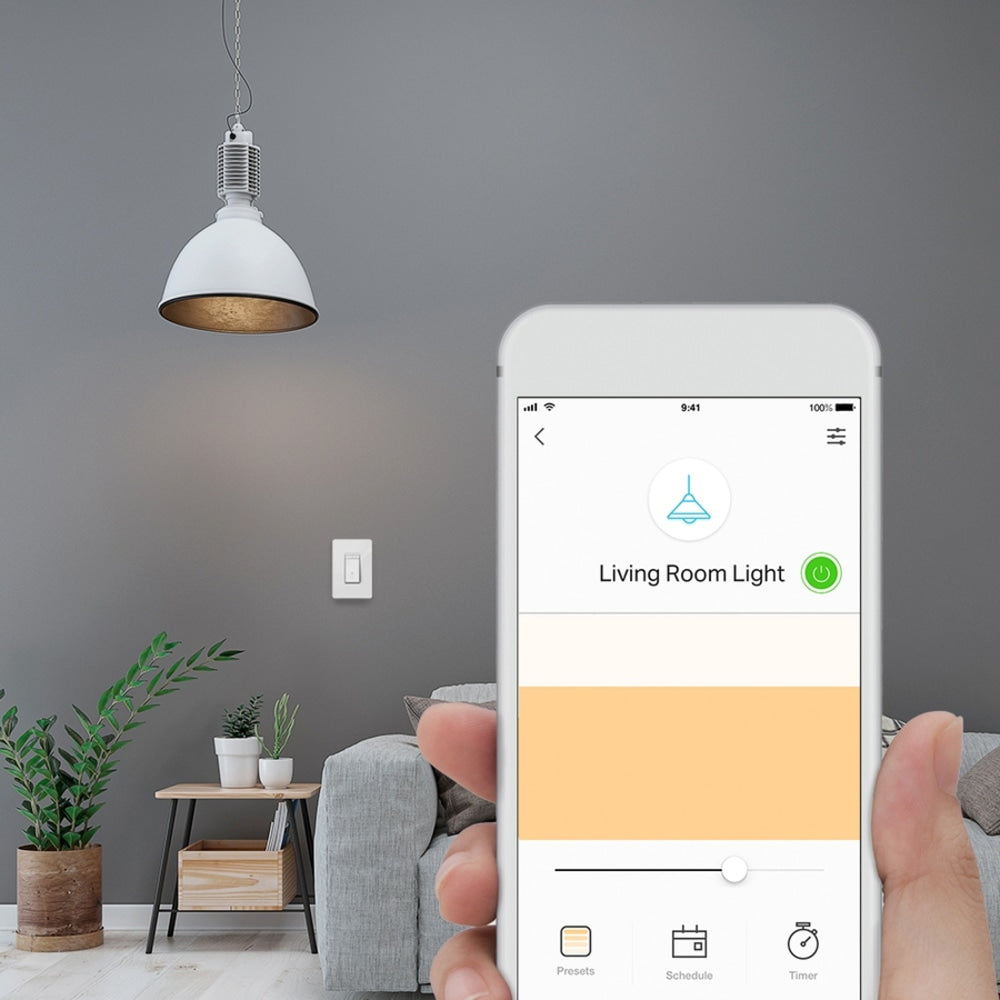 TP-LINK Kasa Smart Wi-Fi Light Switch, Dimmer