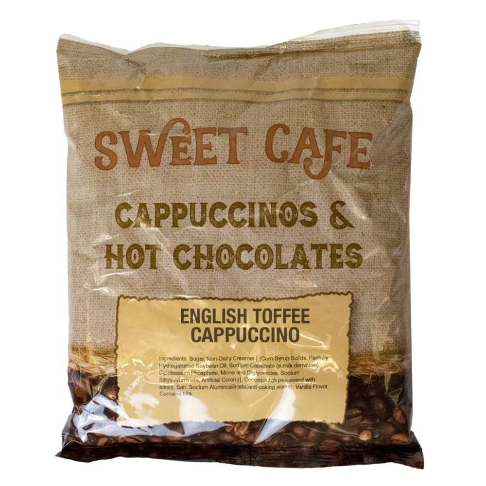 Sweet Cafe Cappuccino, English Toffee, 2 Lb Per Bag, Carton Of 6 Bags