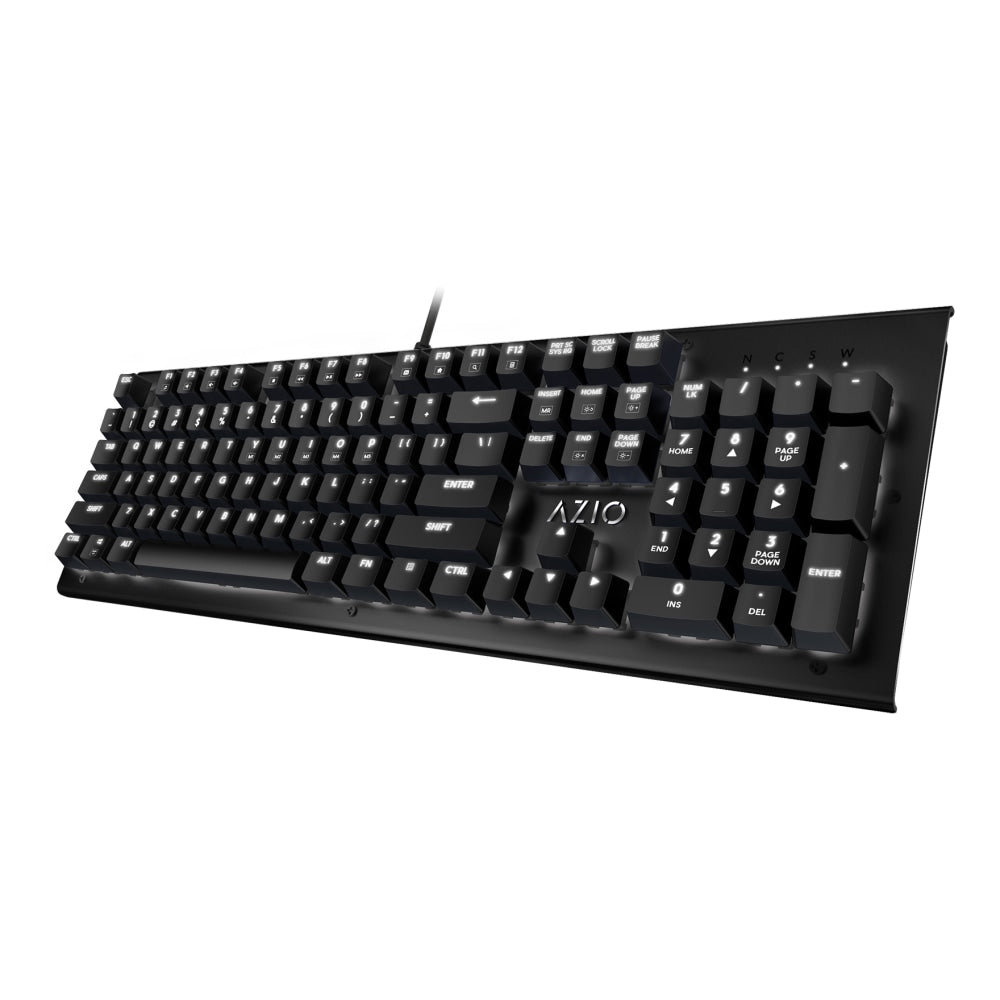 Azio MK HUE USB Keyboard, Black, MK-HUE-BK