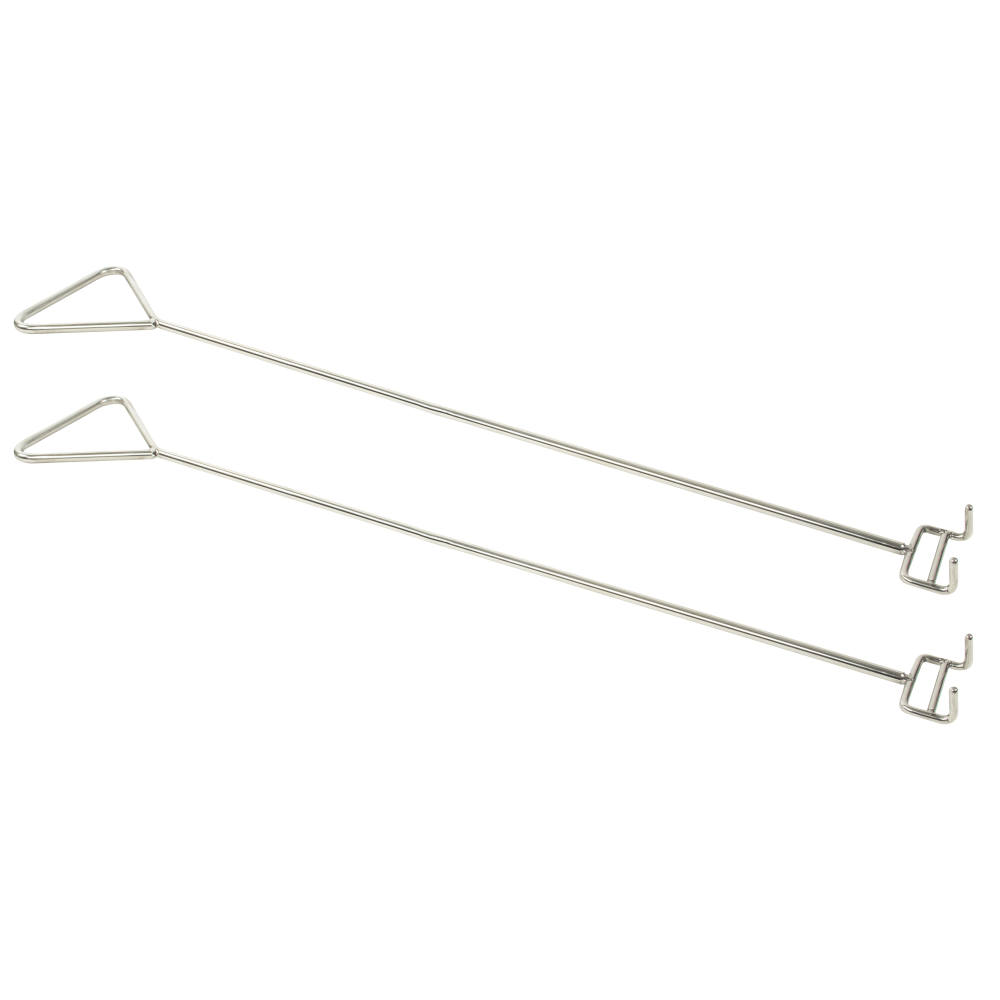 Bostitch Mule Dolly Handles, 36inH x 6-1/2inW x 2-1/2inD, Silver, Set Of 2